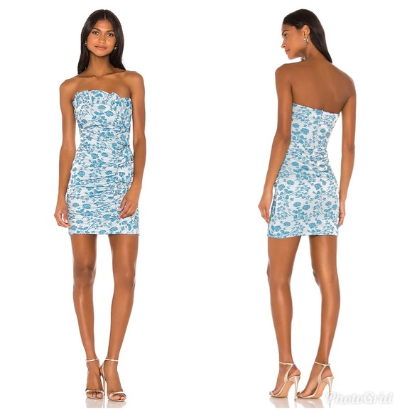 Likely Dresses & Skirts - NWT Likely Lora Blue Floral Print Mini Dress 6